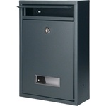 VIRONE MB-3/A - BALI - Пощенска метална кутия, 320x90x22мм, антрацит (MB-3/A)