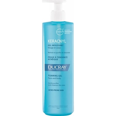 Ducray Почистващ гел за проблемна кожа , Ducray Keracnyl , Pump 400ml