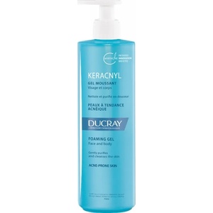 Ducray Почистващ гел за проблемна кожа , Ducray Keracnyl , Pump 400ml
