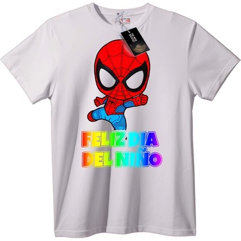 NOONEBRAND Тениска Spider-Man Честит Ден на детето - L, Black