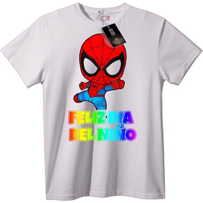 NOONEBRAND Тениска Spider-Man Честит Ден на детето - L, Black