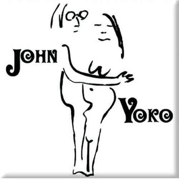 John Lennon John & Yoko On White Магнит (JLMAG20)