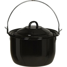 hrnec závěsný 20cm, 3,3l, s poklicí, smalt/uhlík.ocel ČER