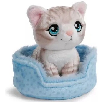 NICI Green: шарено коте в кошница - 12 см