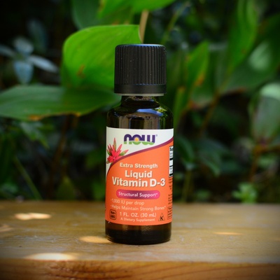 Now Tekutý vitamin D3 Extra silný 1000 IU v 1 kapce 30 ml