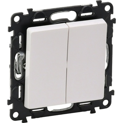 Legrand Двоен/сериен ключ Legrand Valena Life, ниво на защита IP20, бял (LEGRAND-752105)