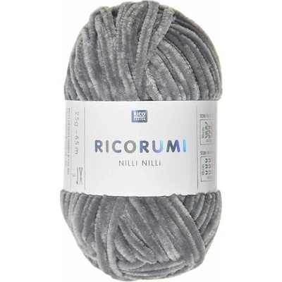 Rico Design Ženilková priadza Ricorumi Nilli Nilli odtieň 026 šedá - 1 ks