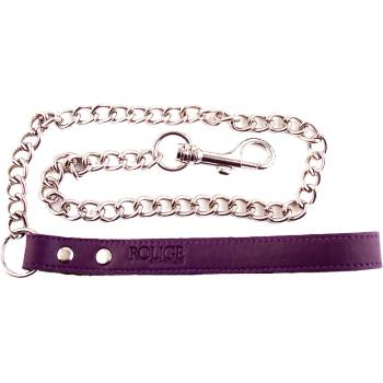ROUGE Leather Leash Purple