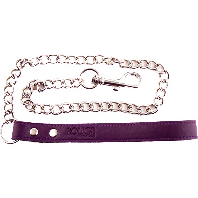 ROUGE Leather Leash Purple