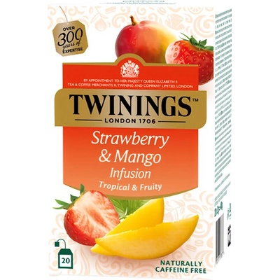 TWININGS ovocný čaj MANGO & JAHODA 20 vreciek 40 g