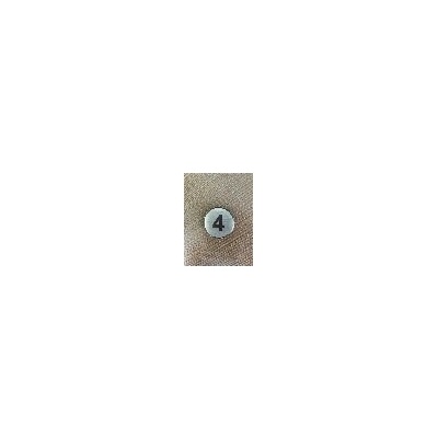 PREVENTA ЦИФРА 4 СРЕБРИСТ КРЪГ 4см (ck04-srk)
