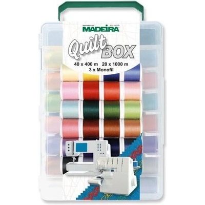 Šicí a quiltovací nitě PES Madeira Quilt box (40x400m+20x1000m)