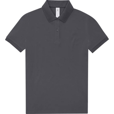 B&C Collection B&c my polo 210 / Дамска поло тениска от пике от тежък памук - тъмносива xl (01w46367004)