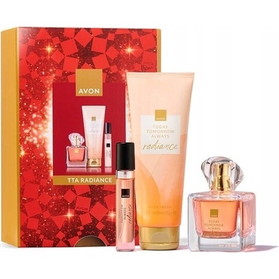 Avon TTA Radiance EDP 50 ml + balzám 125 ml + EDP 10 ml dámská dárková sada