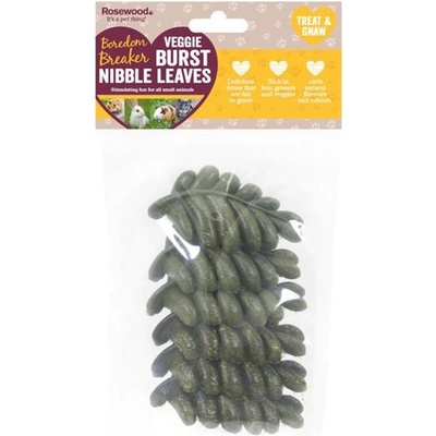 Rosewood Veggie Burst Leaves hlodací listy 8 cm 6 ks 80 g