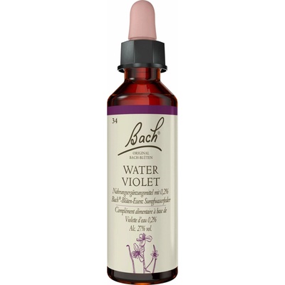 Bachovy originální květové esence Žebratka bahenní Water Violet 20 ml
