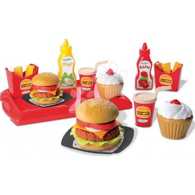 Écoiffier 100% Chef 2623 set s hamburgery červený