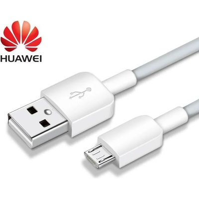 Huawei Оригинален micro-USB Кабел за HUAWEI 1m New HW12500369W, Бял (Bulk) (HW12500369W/Bulk)