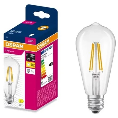 OSRAM LED ЛАМПА VALUE FILAMENT EDISON 1521lm/827 E27 LEDVANCE (LEDVANCE 4099854565939)