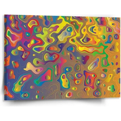 Sablio Obraz Barevné skvrny - 150x110 cm