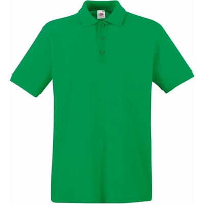 Fruit of the Loom 163218 Pánská polokošile s krátkým rukávem kelly green