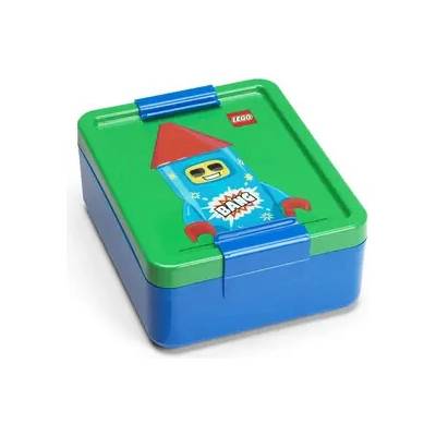 Smartlife Lego Rocket box na desiatu modrá/zelená 6040520800