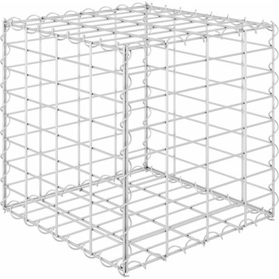 vidaXL Gabionový vyvýšený záhon krychle ocelový drát 40 x 40 x 40 cm