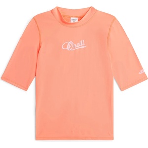 O'Neill Детска плажна тениска от ликра O'Neill Kid's Skins S/S Lycra - Funky Peach - размер 10 (US) (750-2907-0313)