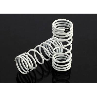Traxxas Springs, front (white) (progressive rate) (2), TRX6857 (TRX6857)