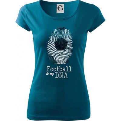Football is my DNA Pure dámske tričko Petrolejová