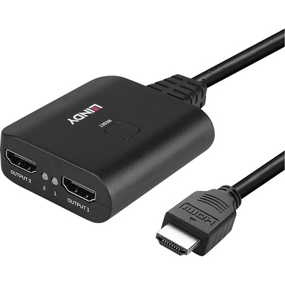 Lindy Сплитер HDMI 4K@60Hz, 1 вход/2 изхода, Lindy 38356 (38356)