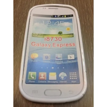Samsung Силиконов калъф Samsung Galaxy Express i8730 -бял