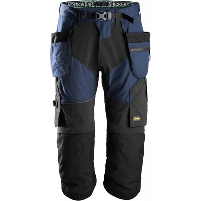 Snickers Workwear Trištvrťáky FlexiWork s PK tm. modré