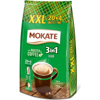 MOKATE 3v1 XXL 408 g Irish Coffee instantná 24 x 17 g