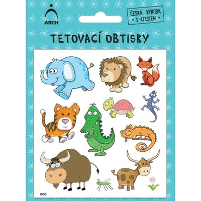 Arch Dětské tetovací obtisky zvířátka 03