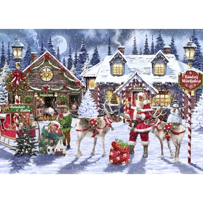 Bluebird Puzzle - Puzzle Santa is working - 500 piese