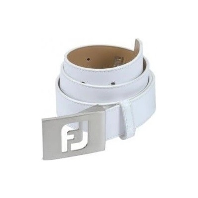 FootJoy White Leather pánský kožený opasek bílý