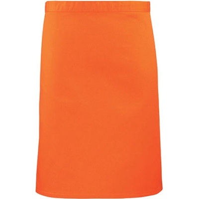 Premier Workwear Pracovní zástěra středně dlouhá PR151 Orange Pantone 1655 70x50cm