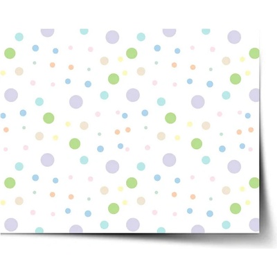 Sablio Plagát Farebné bodky - 90x60 cm