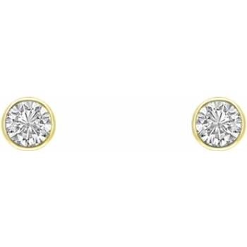 Eppi Minimalistické bezel náušnice s lab-grown diamantmi Viosa E48518