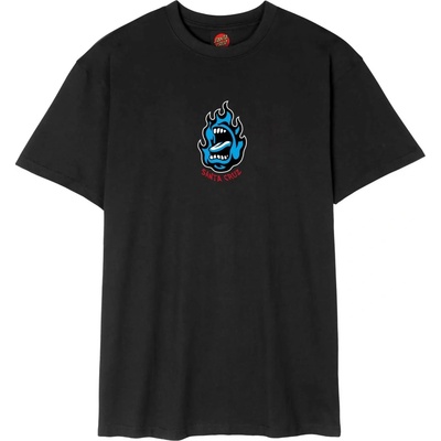 Santa Cruz SCREAMING FLAME FRONT T-SHIRT BLACK