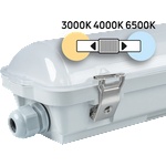 UltraLux LED индустриално осветително тяло със сензор и CCT, 1.5 m, IP66 (LITH1555CCTS)