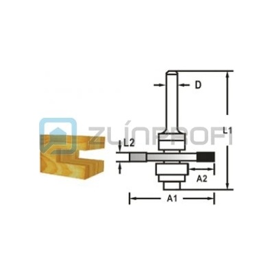 MAKITA MAKITA Kotoučová fréza s ložiskem stopka 8 mm,47,6x5x59 mm D-48985