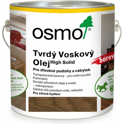 Osmo 3075 Tvrdý voskový olej 2,5 l Čierna