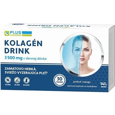 Plus Lekáreň Kolagén Drink s príchuťou mango 30 vrecúšok