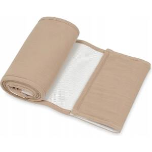 BabyMatex Обиколник за легло Baby Matex - Bump Air Muslin, 180 x 30 cm, тъмнобежов (5902675074117) - baby