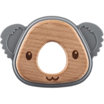 Zopa silikon dřevěné kousátko Koala Mustard Yellow