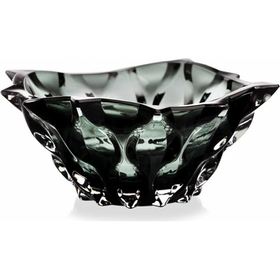 Bohemia Treasury Krištálová miska Samba grey 210 mm