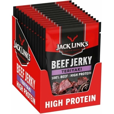 Jack Links Beef Jerky teriyaki 12 x 60 g – Hledejceny.cz
