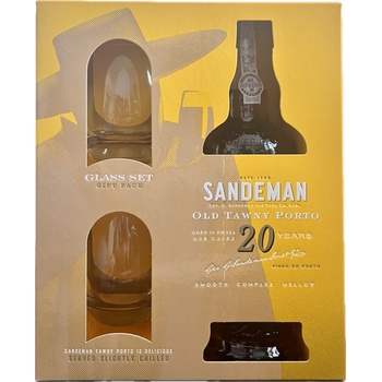 Sandeman Tawny 20y 20% 0,75 l (dárkové balení 2 sklenice)